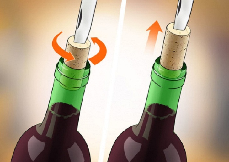 Sử dụng dao bỏ túi để khui mở rượu vang